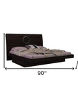 Four Piece Wood Brown Solid Wood Bedroom Set With Mirror