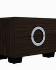 Four Piece Wood Brown Solid Wood Bedroom Set With Mirror