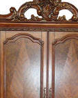 82" Brown Wood Accent Cabinet With Two Doors