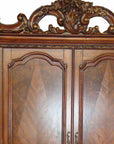 82" Brown Wood Accent Cabinet With Two Doors