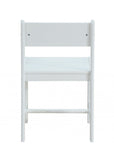 White Wood Stationary Desk Chair