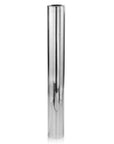 56" Silver Aluminum Cylinder Table Vase