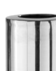 56" Silver Aluminum Cylinder Table Vase