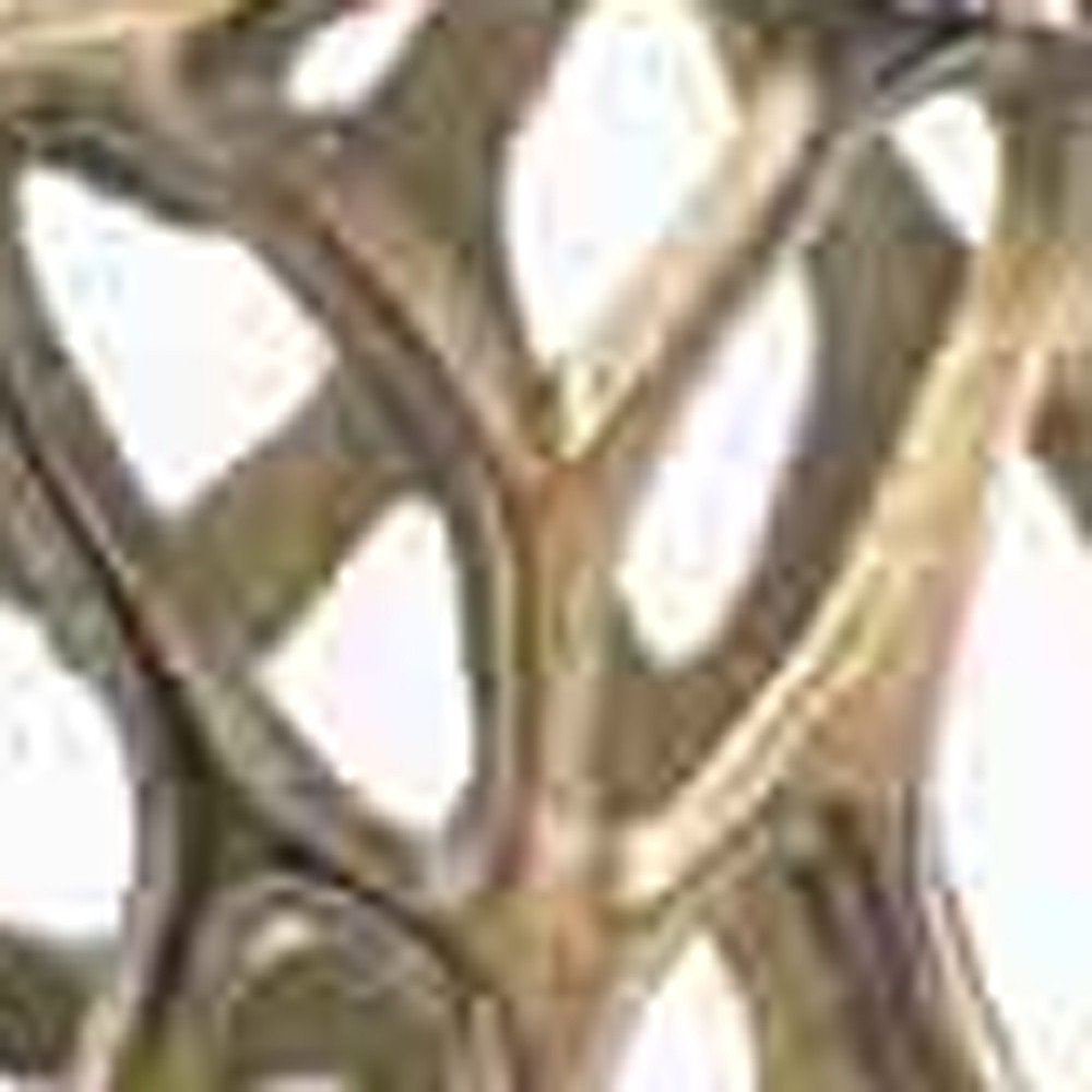 47" Aluminum Silver Twigs Cylinder Floor Vase