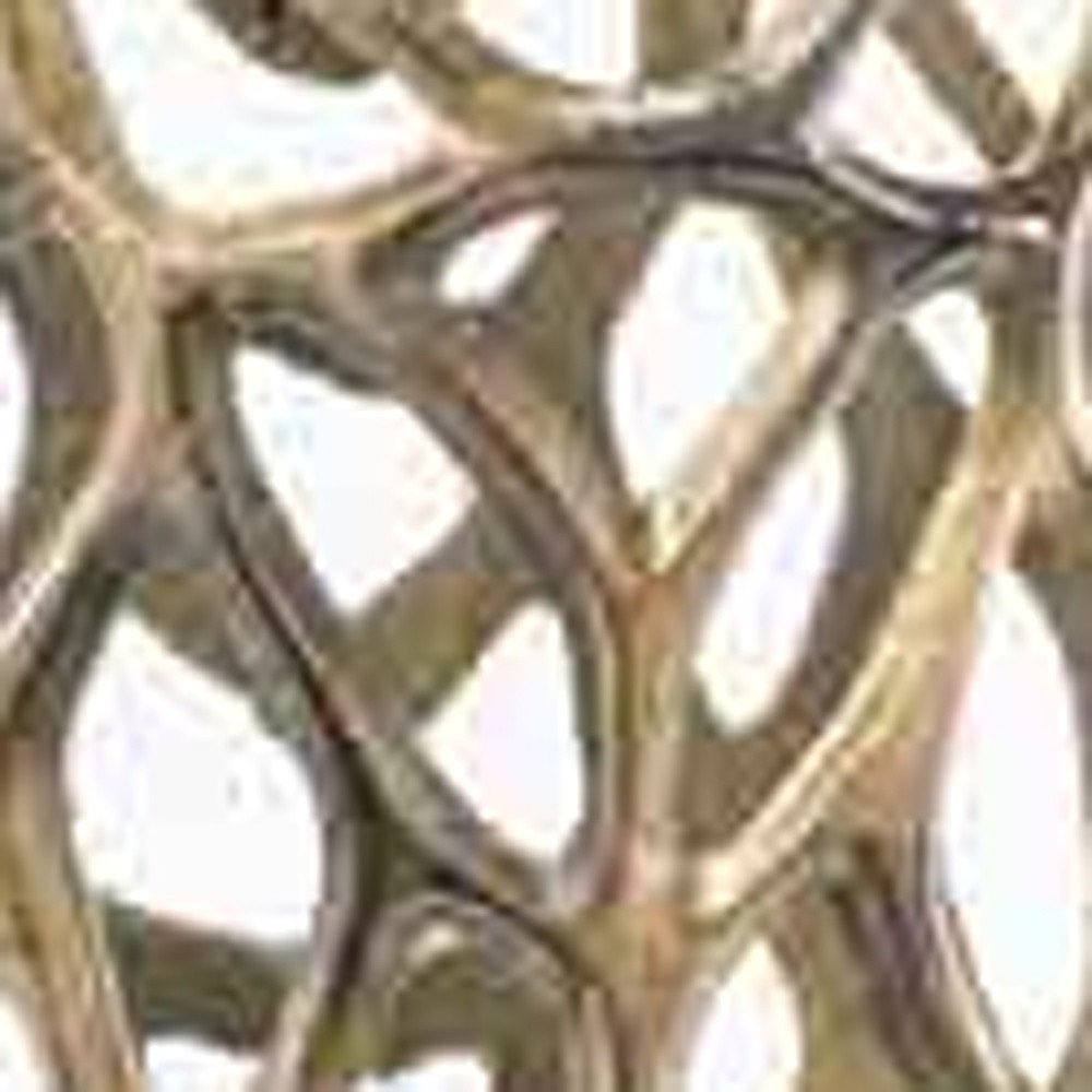 47" Aluminum Silver Twigs Cylinder Floor Vase