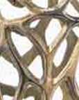 47" Aluminum Silver Twigs Cylinder Floor Vase