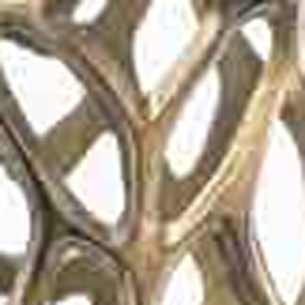 40" Aluminum Silver Twigs Cylinder Floor Vase