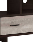 47" Wood Brown Cabinet Enclosed Storage TV Stand