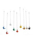 Set of Nine Rainbow Resin Hanging Dimensional Sculpture