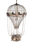 23" x 23" x 41" Vintage Hot Air Balloon Pendant