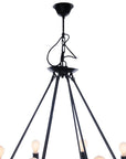 32" X 37" X 32" 8 Bulbs Rope  Pendant Lamp