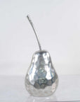 Delicious Hammered Finish Pear Statue