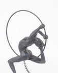 Athletic Man Hanging Ring Sculpture