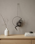 Athletic Man Hanging Ring Sculpture