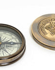 Brass Makers To The Queen Compass With Leather Case