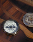 Brass Makers To The Queen Compass With Leather Case