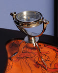 9" Silver Metal Hand Painted Figurine