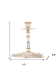 5" Silver Brass Starfish Tabletop Candle Holder