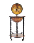 17" X 17" X 35" Globe Bar Table 330Mm 4 Legs Stand  Red