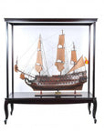23" Dark Brown Glass Standard Display Stand