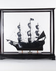 34" Black Glass Standard Display Stand
