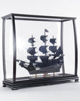 34" Black Glass Standard Display Stand