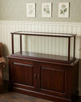 39" Dark Brown Glass Standard Display Stand