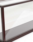 39" Dark Brown Glass Standard Display Stand