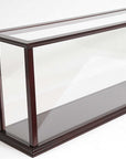 39" Dark Brown Glass Standard Display Stand