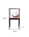 11" X 26.5" X 49.75" Small Floor Display Case