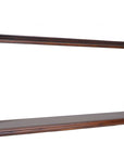 10" Dark Brown And Clear Glass Standard Display Stand