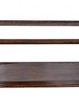 10" Dark Brown And Clear Glass Standard Display Stand