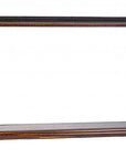 10" Dark Brown And Clear Glass Standard Display Stand