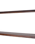 10" Dark Brown And Clear Glass Standard Display Stand