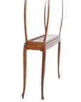15" Brown And Clear Glass Standard Display Stand