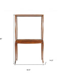 15" Brown And Clear Glass Standard Display Stand