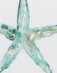 Set of Two Aqua Coastal White Square Framed Art