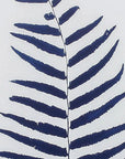 Set of Two Indigo Leaves Champagne Gold Framed Art