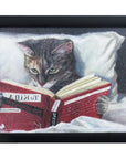 9" X 11" Kitty Cat To Kill A Mockingbird Black Acrylic Framed Art