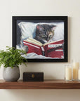 9" X 11" Kitty Cat To Kill A Mockingbird Black Acrylic Framed Art