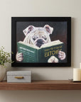 9" X 11" Black Acrylic Dog Wall Decor