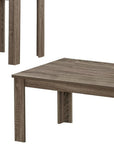 Set of Three 44" Taupe Coffee Table
