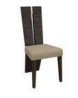 Seven Piece Gray Dining Set with Six Chairs