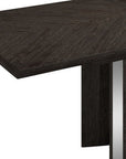 Seven Piece Gray Dining Set with Six Chairs