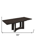 Seven Piece Gray Dining Set with Six Chairs