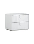 Four Piece White Solid and Manufactured Wood Bedroom Set With Mirror
