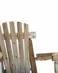 87" Natural Solid Wood Swing Chair