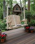 48" X 24" X 48"  Natural Wood Porch Swing