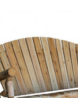 71" X 24" X 47"  Natural Wood Porch Swing