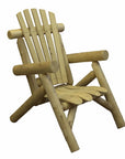 28" X 30" X 39"  Natural Wood Lounge Chair